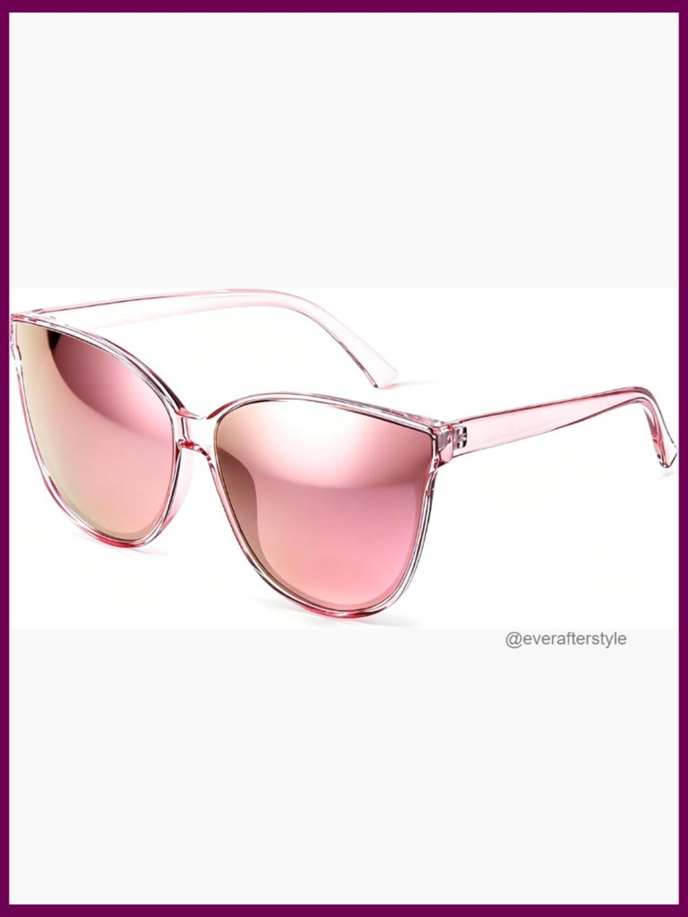 Polarized Oversized Cat Eye Sunglasses UV400 Protection Retro Lightweight